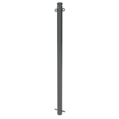 Ornamental bollard | Series 464B | � 60 mm | stationary, for casting in concretewith ground anchor, total length approx. 1400 mm | without lock | with 2 eyelets